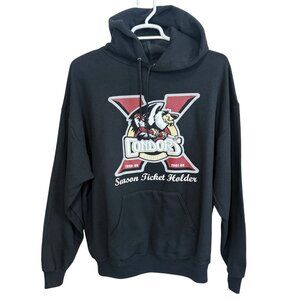 Jerzees 2X Bakersfield Condors Hoodie Black Season Ticket Holder NHL Cotton